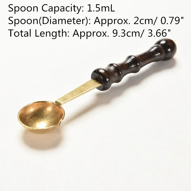 Custom Metal Seal Stamp Accessories Special Wax Sealing Melting Spoon Retro  Wooden Handle Spoon For Scrapbooking Wax Spoon H JllwmR From Yy_dhhome,  $1.61